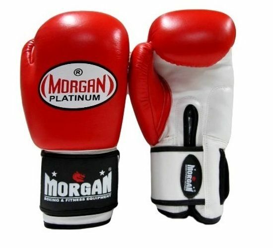 Morgan Platinum Leather Sparring Boxing Gloves