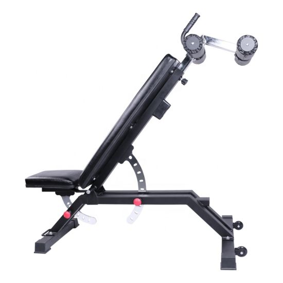 Commercial Adjustable FID Bench + Sit-Up / Decline Attachment